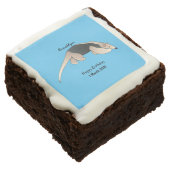 Tamandua cartoon illustration brownie (Angled)