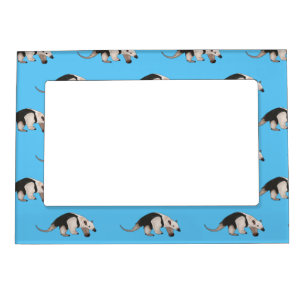 Tamandua cartoon illustration magnetic frame
