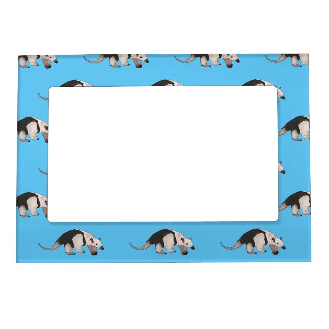 Tamandua cartoon illustration magnetic frame (Front)