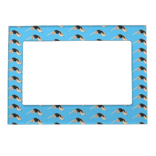 Tamandua cartoon illustration magnetic frame