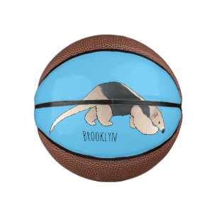 Tamandua cartoon illustration  mini basketball
