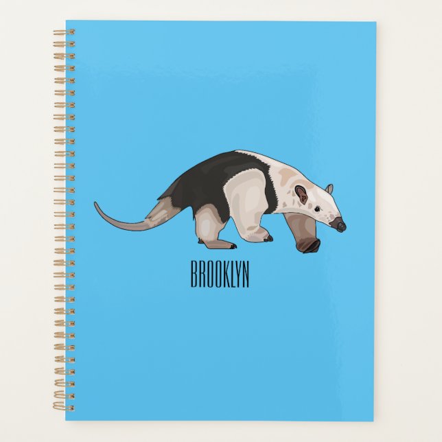 Tamandua cartoon illustration planner (Front)