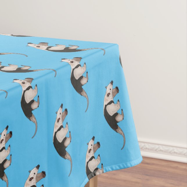 Tamandua cartoon illustration tablecloth (In Situ)