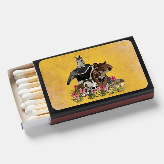 TAMANDUA, TAPIR, TAMARIN & OWL MATCHBOXES (Front Open)