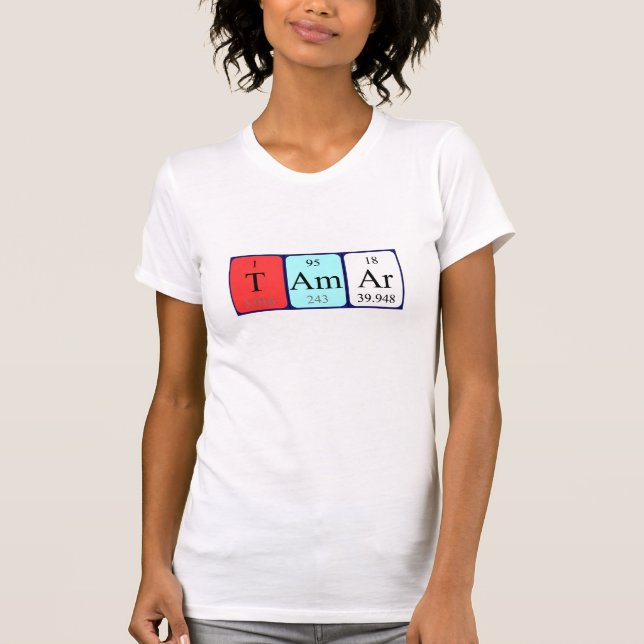 Tamar periodic table name shirt (Front)