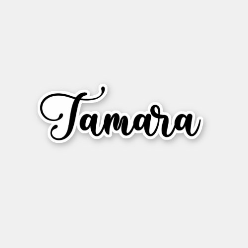 Tamara Name _ Handwritten Calligraphy Sticker