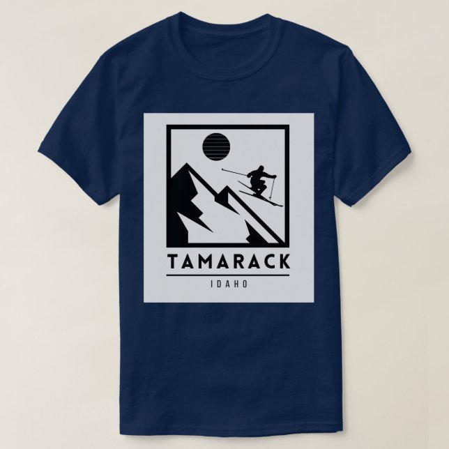 Tamarack Idaho United States Ski TShirt 1 (Design Front)