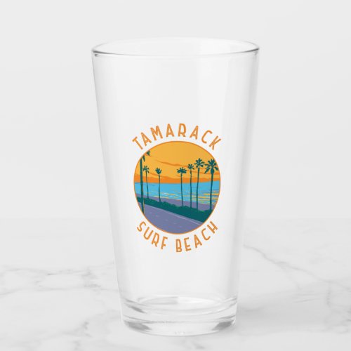 Tamarack Surf Beach California Travel Art Vintage Glass
