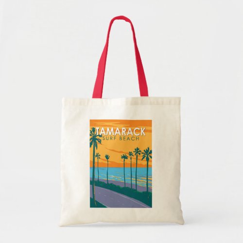 Tamarack Surf Beach California Travel Art Vintage Tote Bag