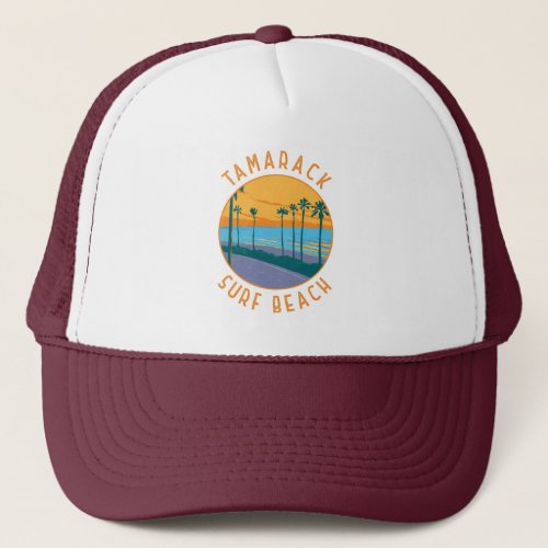 Tamarack Surf Beach California Travel Art Vintage Trucker Hat