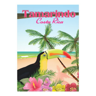 Tamarindo Costa Rica beach holiday poster