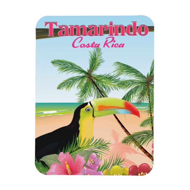 Tamarindo Costa Rica beach holiday poster Magnet (Vertical)