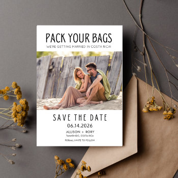 Tamarindo Costa Rica Destination Photo Wedding  Save The Date by stylelily at Zazzle