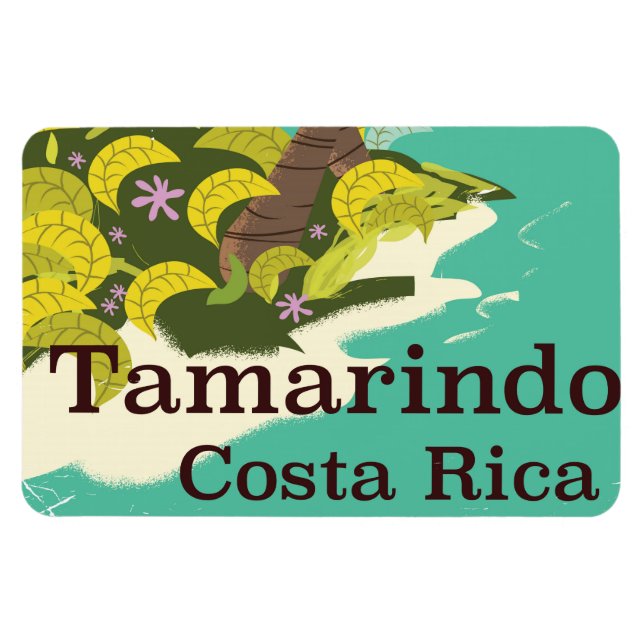 Tamarindo Costa Rica travel poster Magnet (Horizontal)