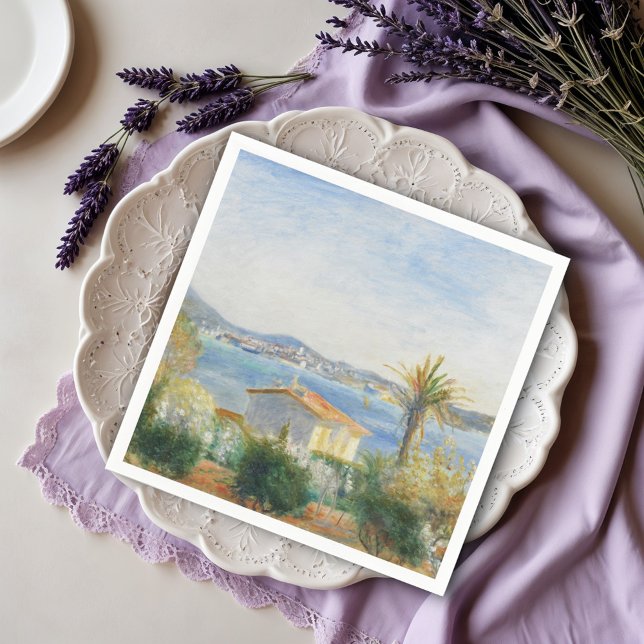 Tamaris, France by Auguste Renoir Napkins (Creator Uploaded)