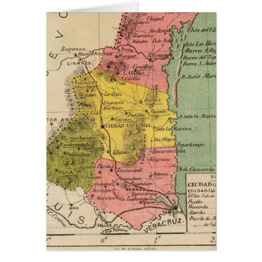 Tamaulipas, Mexico Cards (Front)