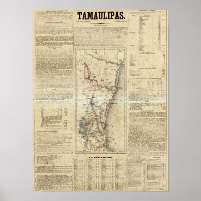 Tamaulipas, Mexico Poster (Front)