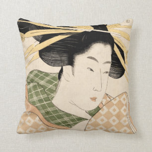Tamaya uchi shizuka throw pillow