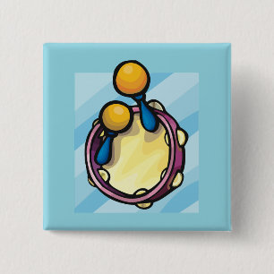 Tamborine And Maraccas Button