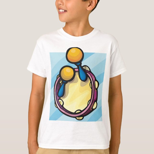 Tamborine And Maraccas T-Shirt (Front)