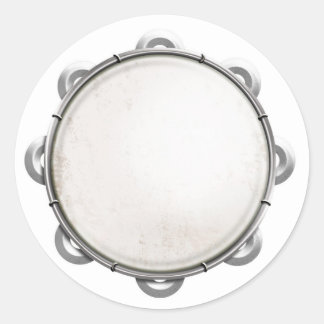 Tambourine Classic Round Sticker