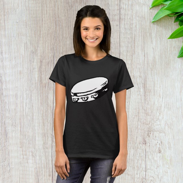 Tambourine Illustration Womens T-Shirt (Creator Uploaded)