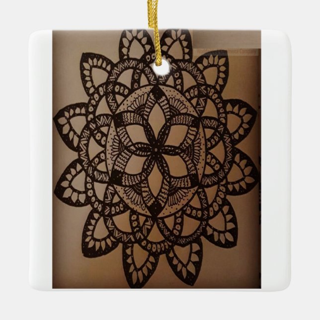 Tambourine wall hanging decoration (Front)