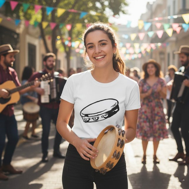 Tambourine Womens T-Shirt (Creator Uploaded)