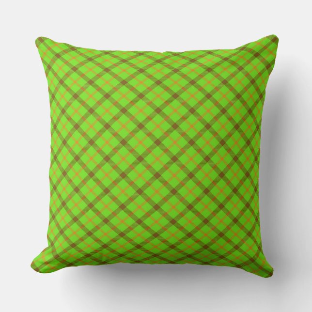 Tami Kaye Plaid Throw Pillow (Front)
