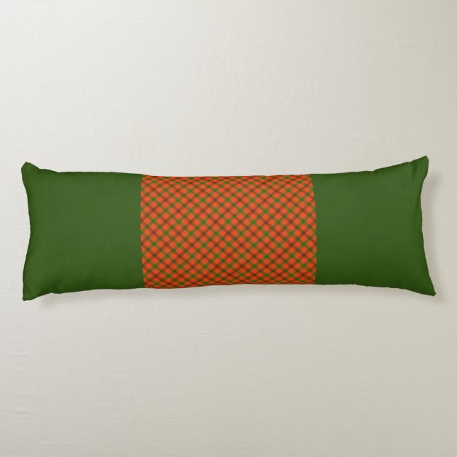 Tami Plaid Two Ways Reversible Body Pillow (Back)