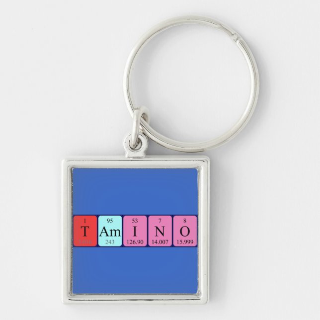 Tamino periodic table name keyring (Front)