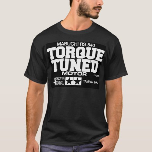 Tamiya Torque Tuned Motor Label T_Shirt