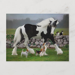 "Tamlin and the Pups" Postcard