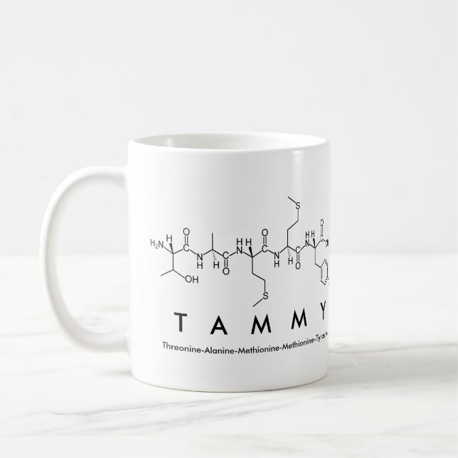 Tammy peptide name mug (Left)