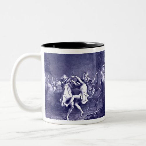 TamOShanter And The Witches Blue Vector Two_Tone Coffee Mug
