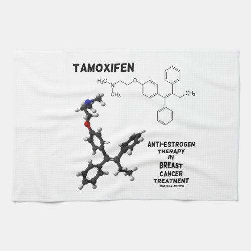 Tamoxifen Anti_Estrogen Therapy In Breast Cancer Kitchen Towel