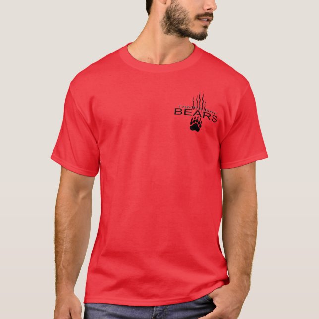 Tampa Bay Bears Muscle T RED T-Shirt (Front)