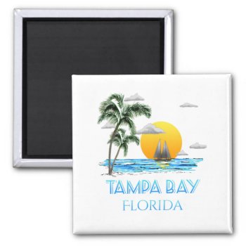 Tampa Bay Florida Sailing Magnet by BailOutIsland at Zazzle