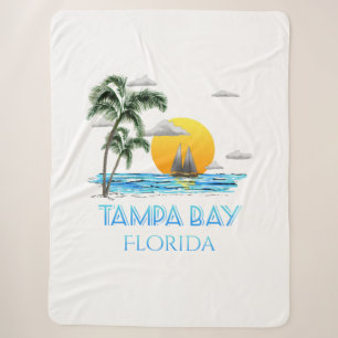 Tampa Bay Florida Sailing Sherpa Blanket
