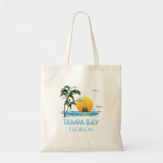 Tampa Bay Florida Sailing Tote Bag (Front)