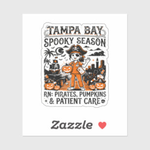Tampa Bay Nurse Fall Pirate Theme Sticker