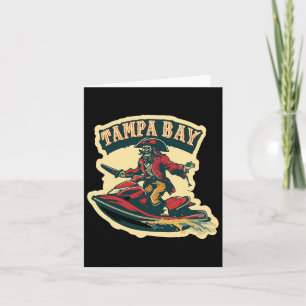 Tampa Bay Pirate Florida Jetski Boating Funny Gasp Card