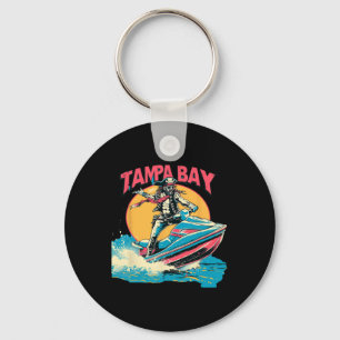 Tampa Bay Pirate Florida Jetski Boating Funny Gasp Keychain