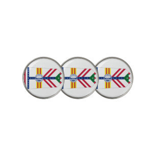 Tampa city flag golf ball marker