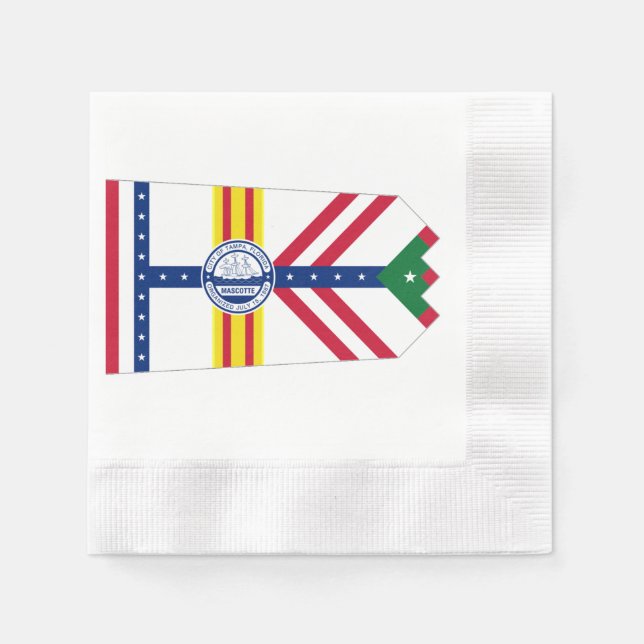 Tampa city flag napkins (Front)