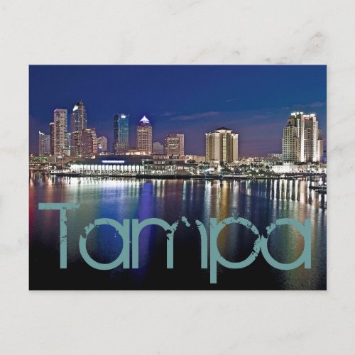 Tampa Florida at dawn from Davis Islands Postcard