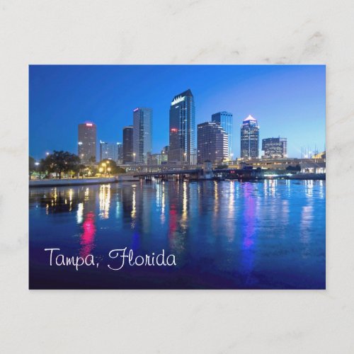 Tampa Florida at dawn Postcard