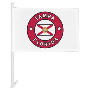 Tampa Florida Car Flag