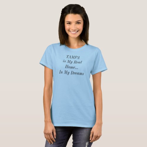 TAMPA Florida City Home Travel T_Shirt