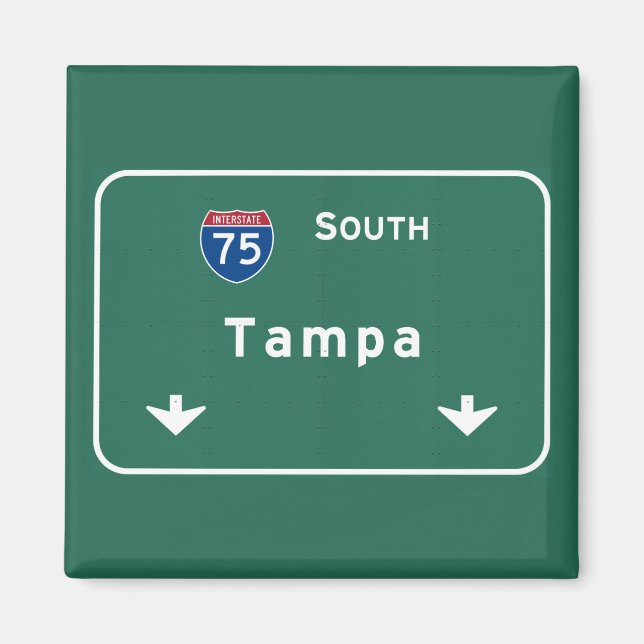 Tampa Florida fl Interstate Highway Freeway : Magnet (Front)